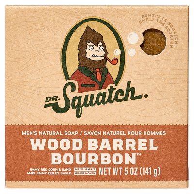 Dr Squatch Wood Barrel Bourbon soap 141.7g - British product