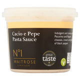 Waitrose No.1 Cacio e Pepe pasta sauce 300g, imported from the UK