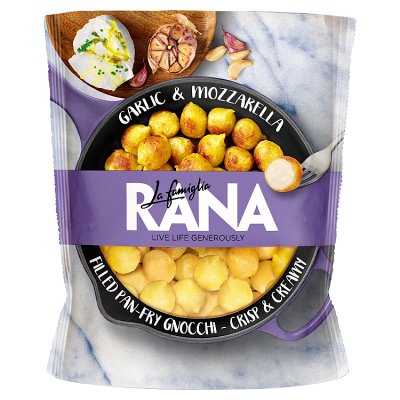 La Famiglia Rana garlic and mozzarella gnocchi 280g (British brand)