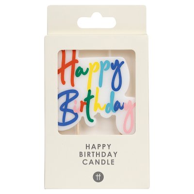 Talking Tables Happy Birthday Script Candle