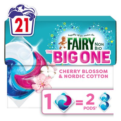 Fairy Big One Cherry Blossom laundry capsules 21 pack (British brand)