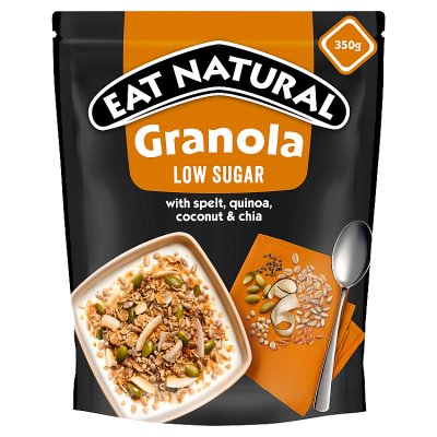 Eat Natural low sugar granola 350g, imported from the UK