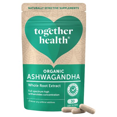 Together Health Organic Ashwagandha capsules 30s - British product