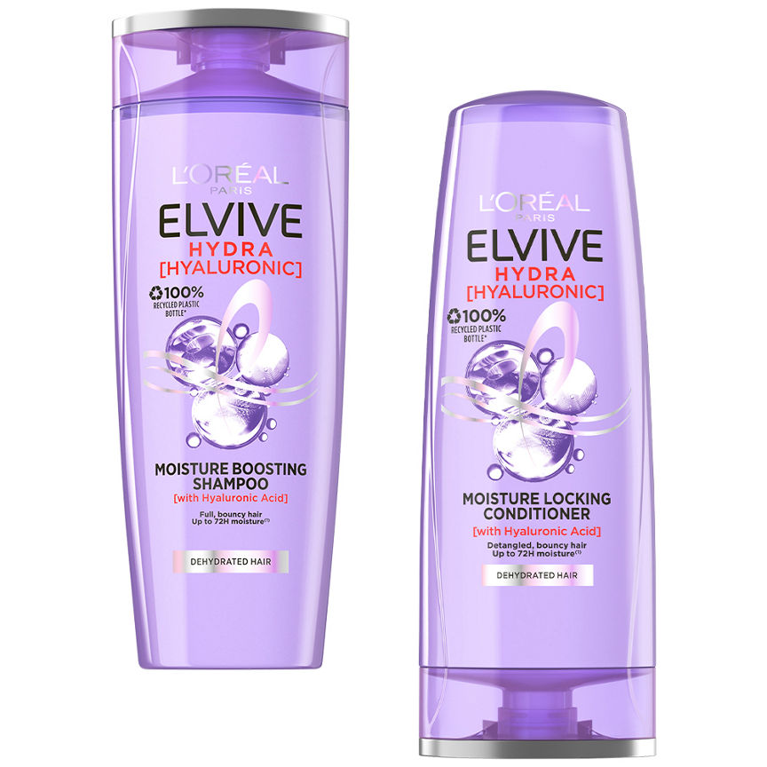 L'Oreal Elvive Hydra Hyaluronic Shampoo & Conditioner Bundle GOODS ASDA   