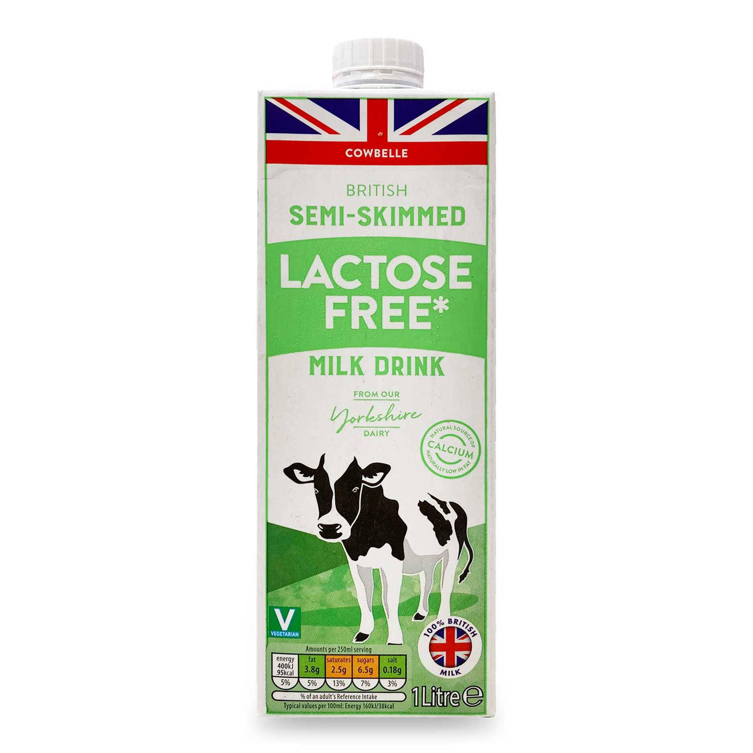 Lactose free milk with soy content (British brand)