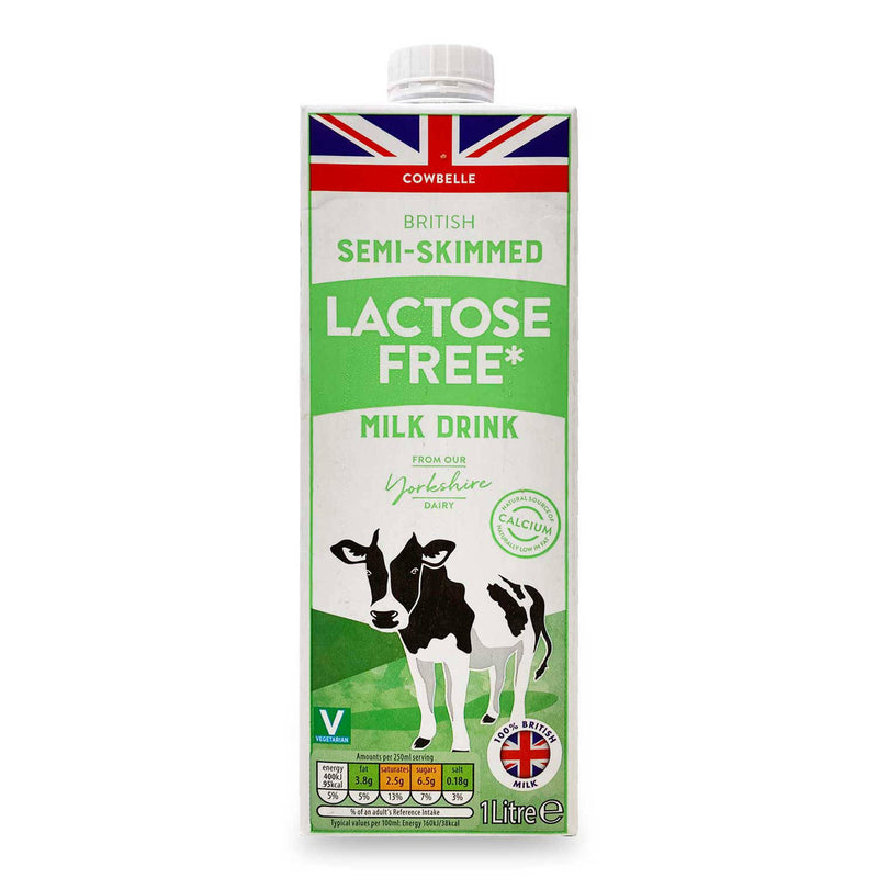 Lactose free milk with soy content (British brand)