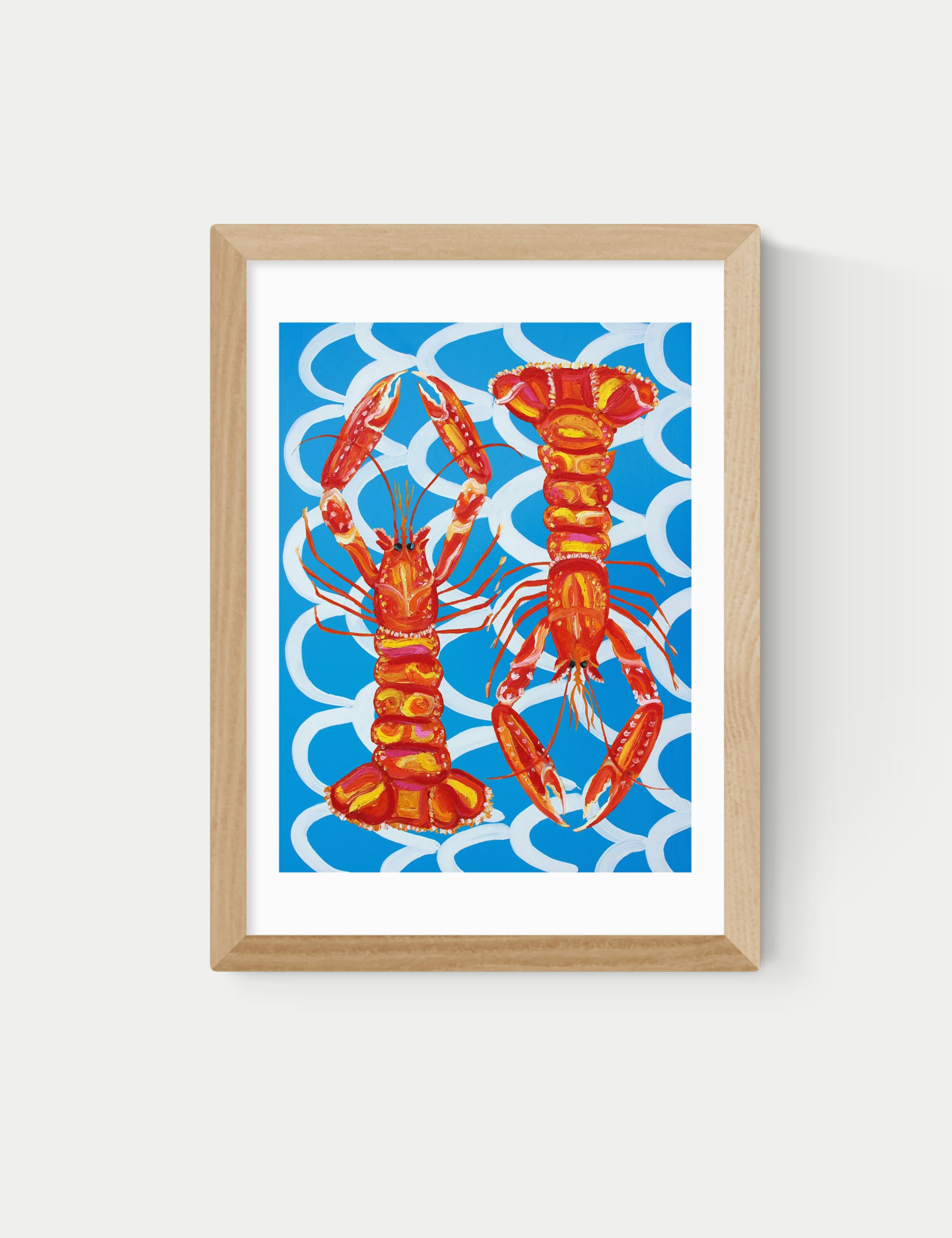 East End Prints langoustines framed art picture, UK version
