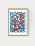 East End Prints langoustines framed art picture, UK version
