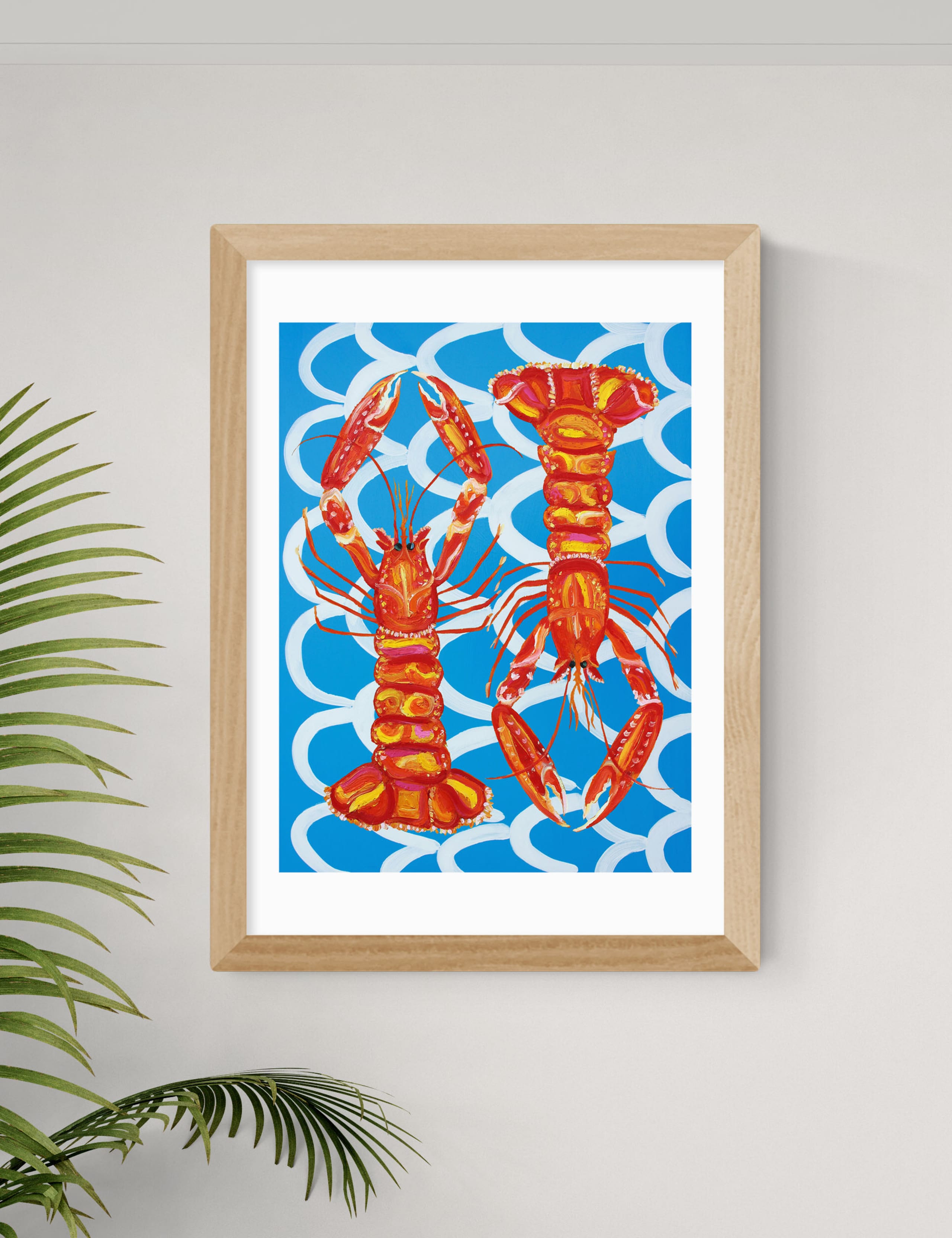 East End Prints langoustines framed art picture, UK version