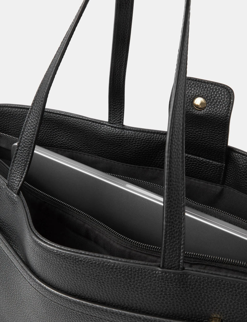 Accessorize faux leather laptop tote bag - British product
