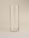 Large cylinder frill top glass vase (British brand)