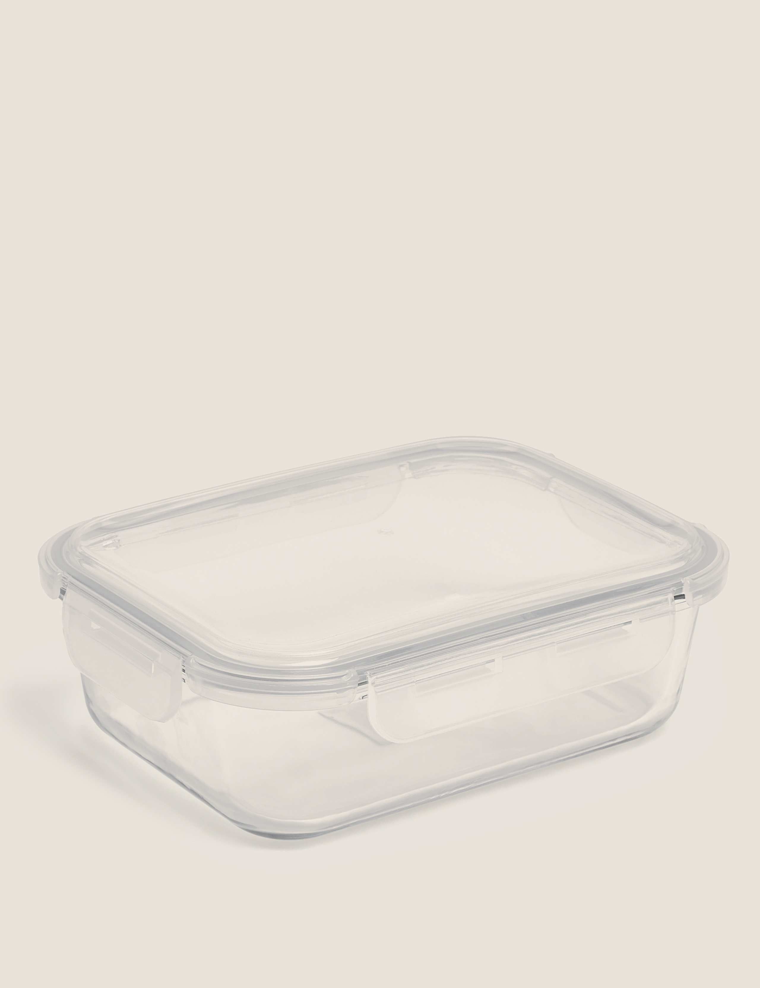 Large glass fridge storage container, UK version