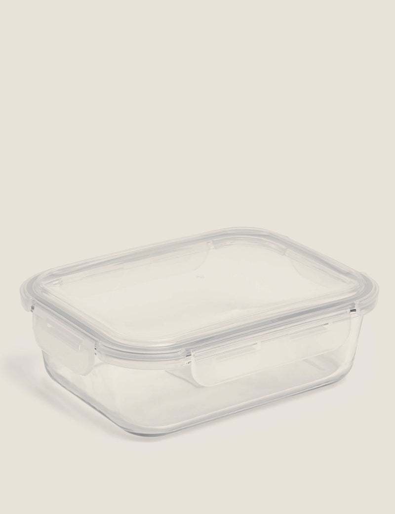 Large glass fridge storage container, UK version