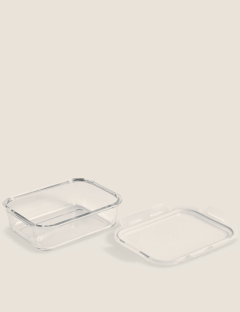 Large glass fridge storage container, UK version