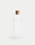 Large ribbed glass pourer for oils and vinegars, UK version
