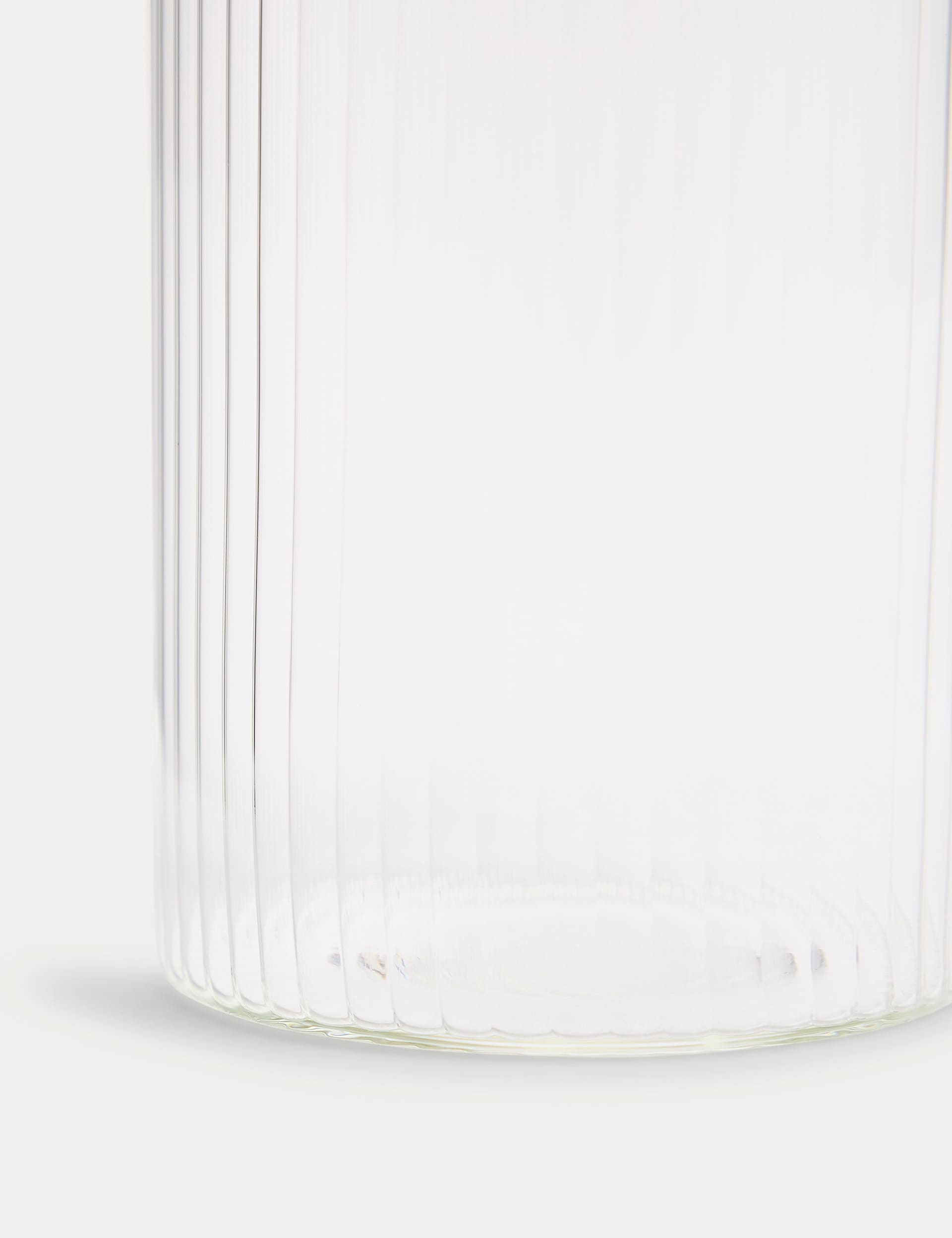 Large Ribbed Glass Pourer