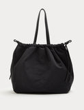 M&S ruched drawstring shoulder bag large, UK version