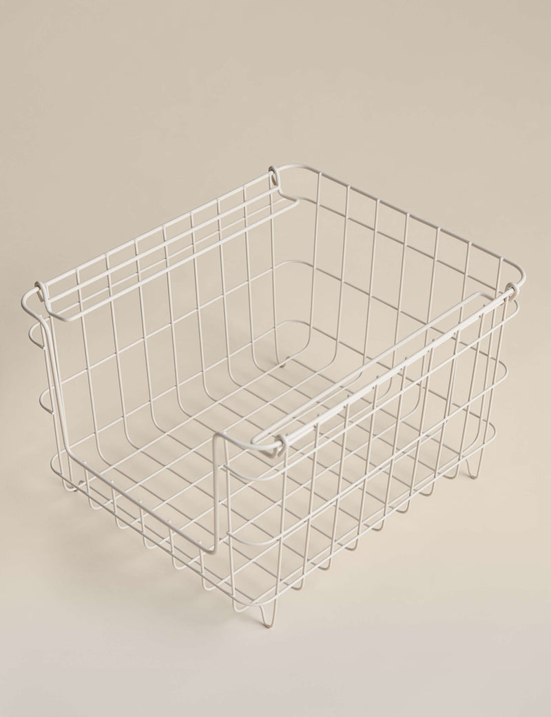 Large stackable wire storage basket, UK version
