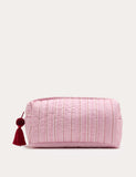 Large slouchy stripe make up bag, imported from the UK