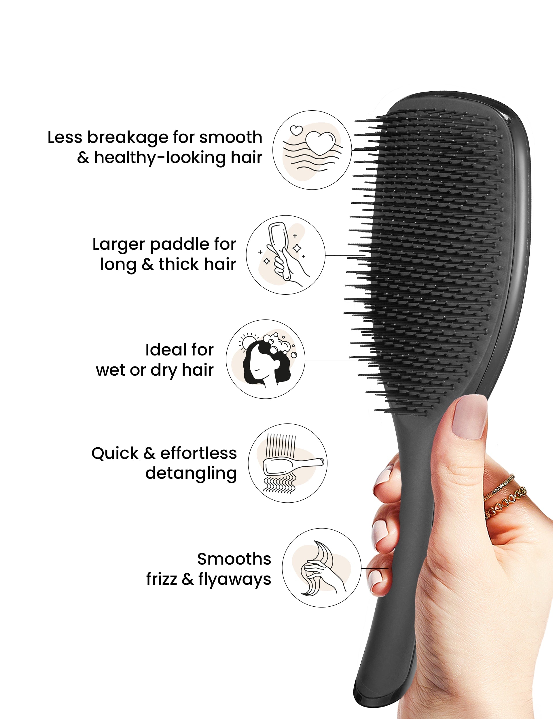 Tangle Teezer Large Ultimate Detangler hairbrush 112g - British product