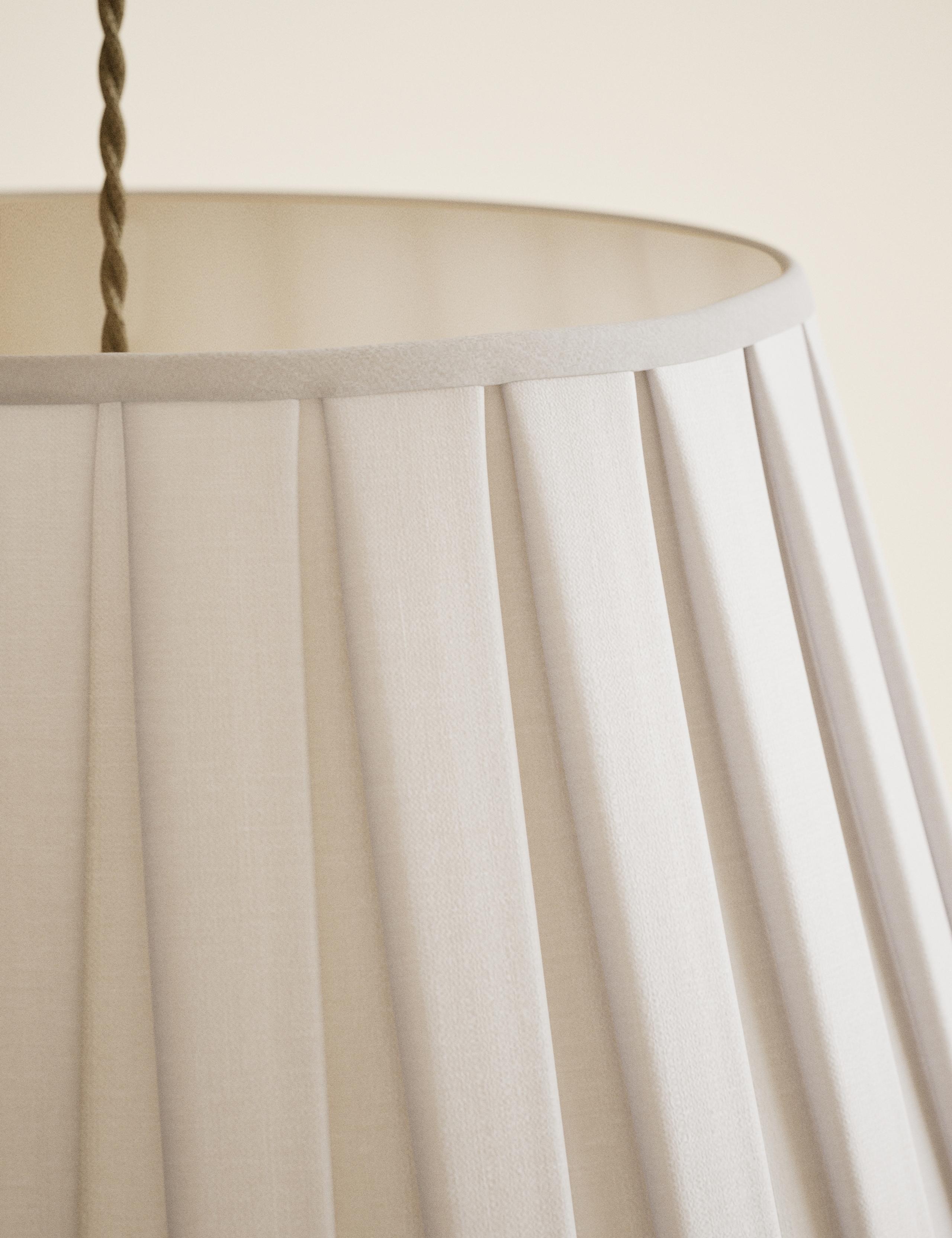 Large pleated fabric shade 40cm (British brand)