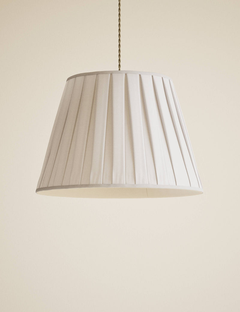 Large pleated fabric shade 40cm (British brand)