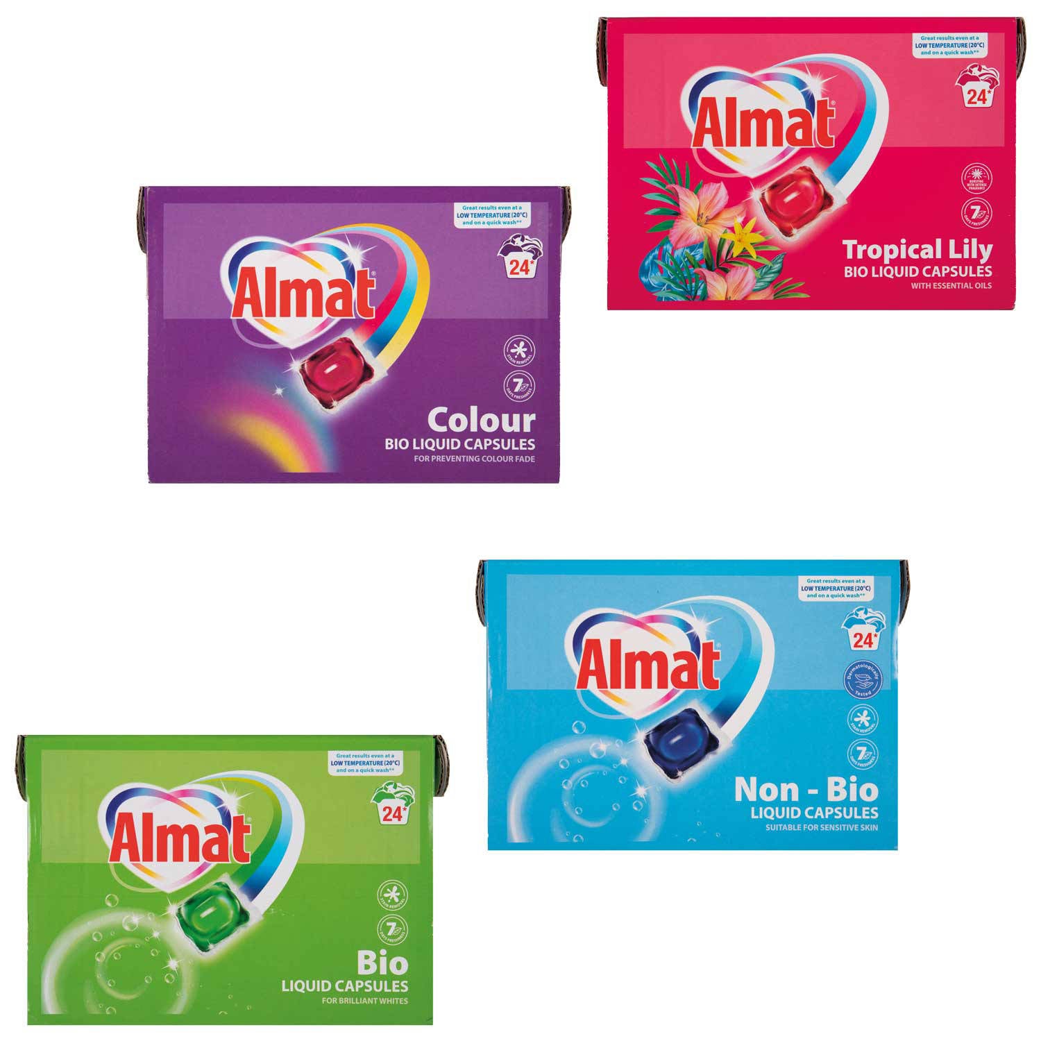 Laundry capsules for machine and hand wash (British brand)