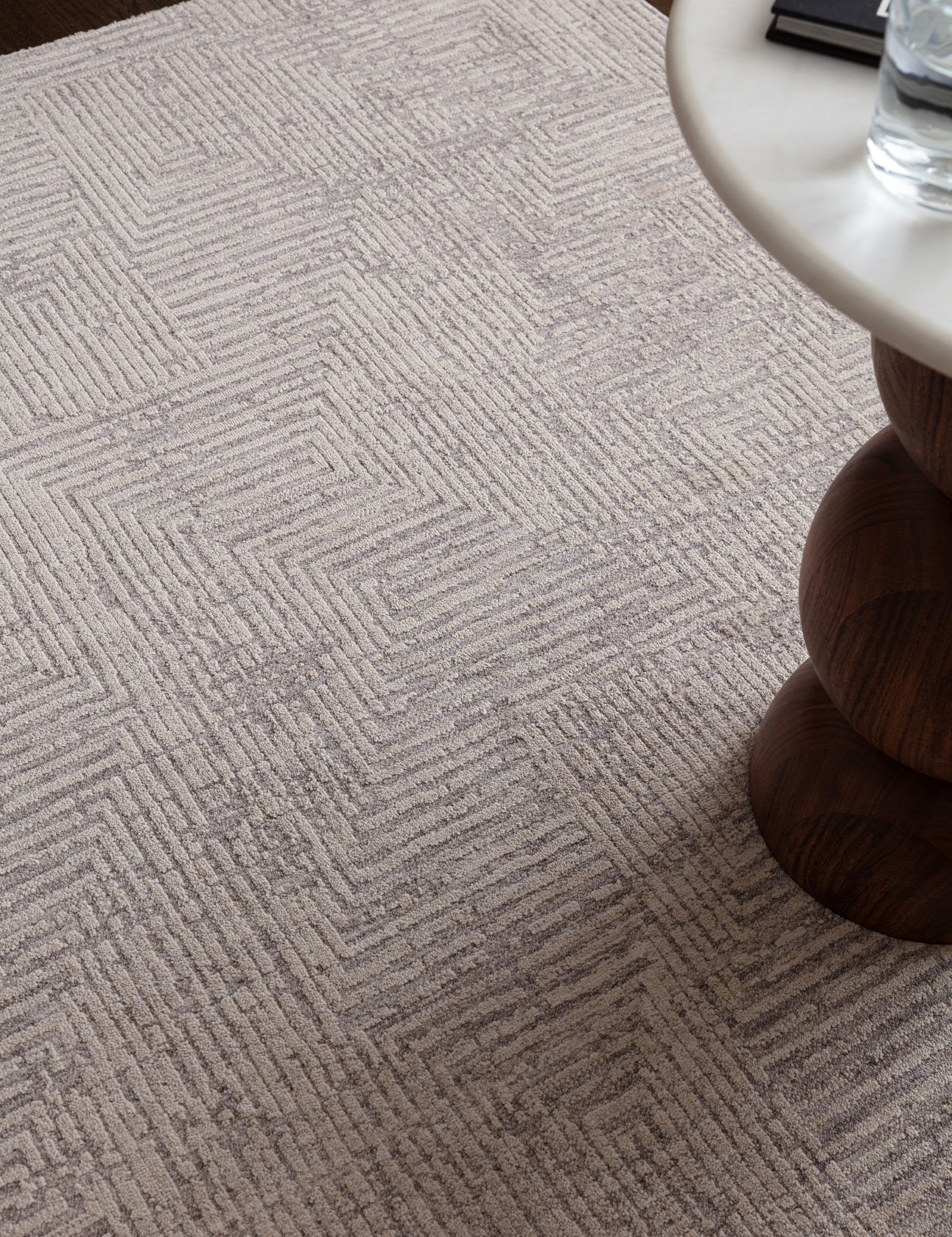 Asiatic Laurent rug geometric design polyester, imported from the UK