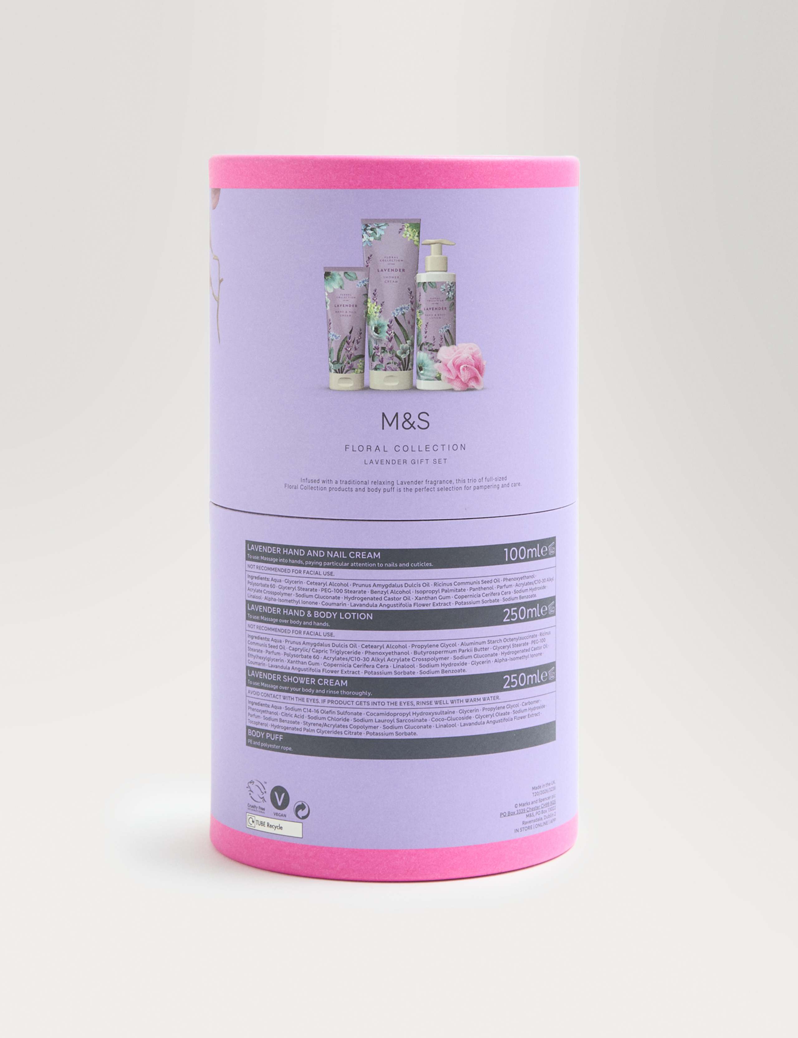 Floral Collection lavender gift set - British product