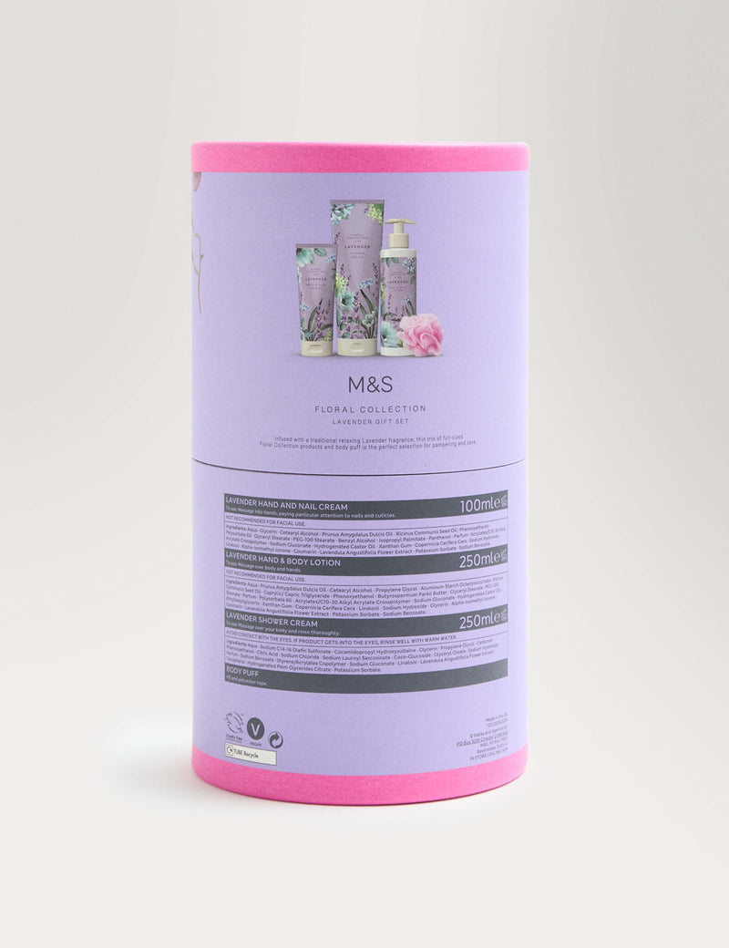 Floral Collection lavender gift set - British product