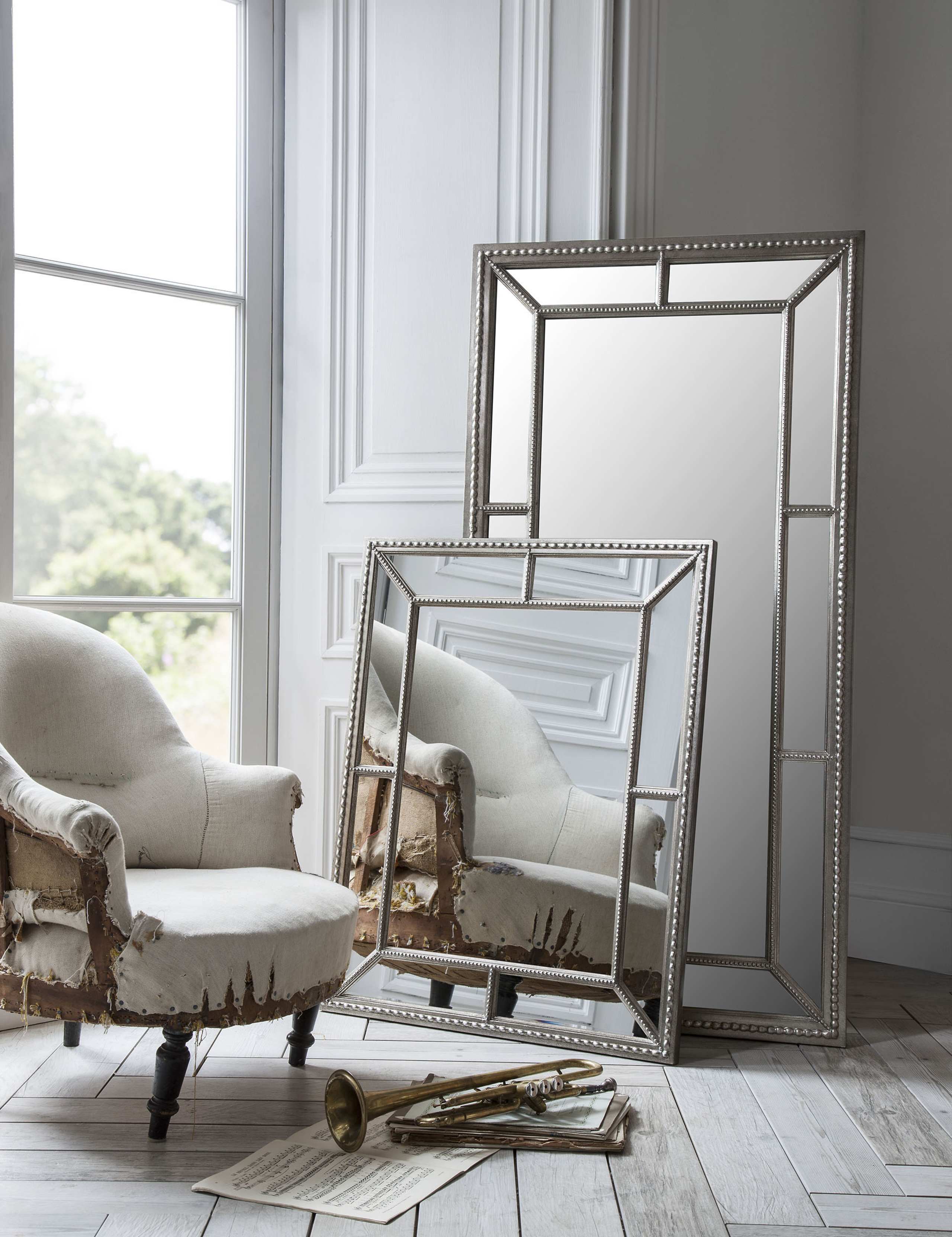 Gallery Direct Lawson extra large rectangular wall mirror, imported from the UK