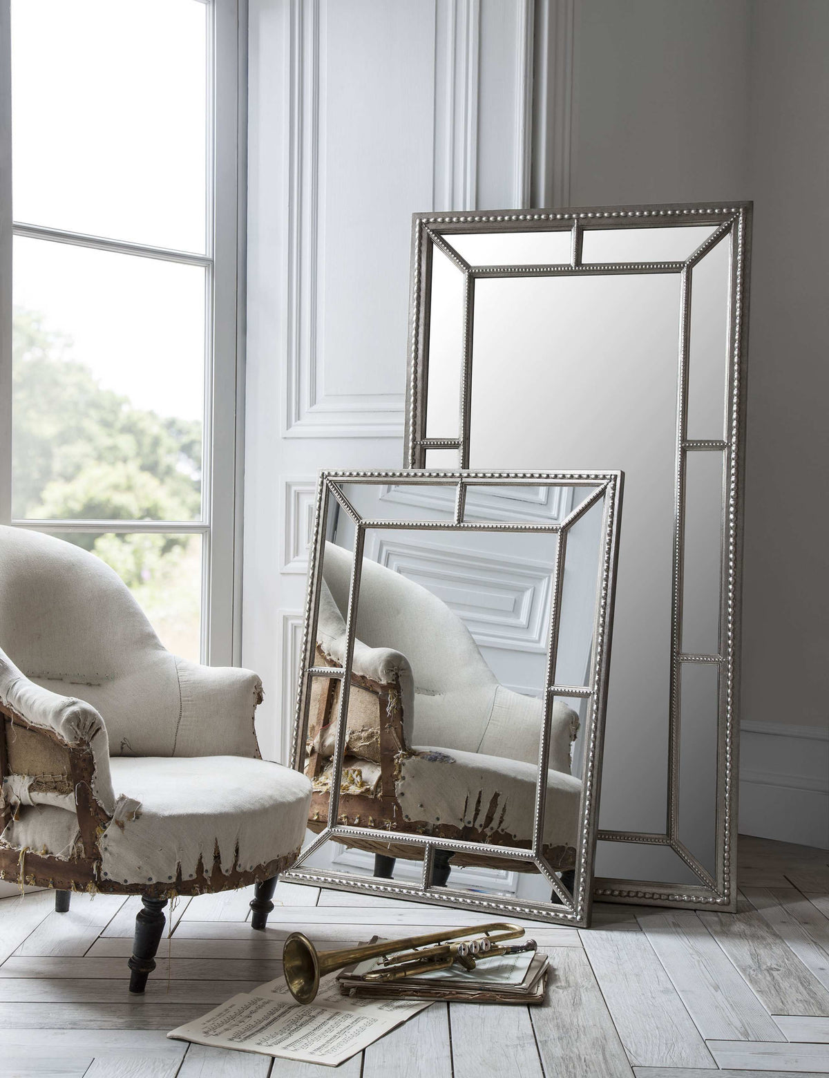 Gallery Direct Lawson extra large rectangular wall mirror, imported from the UK