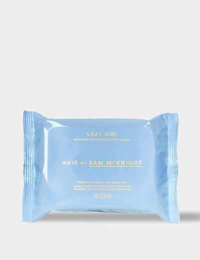 Lingettes nettoyantes pour cheveux biodégradables Sam McKnight Lazy Girl 20 Lingettes