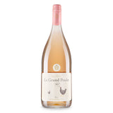 Le Grand Poulet rosé wine magnum, imported from the UK