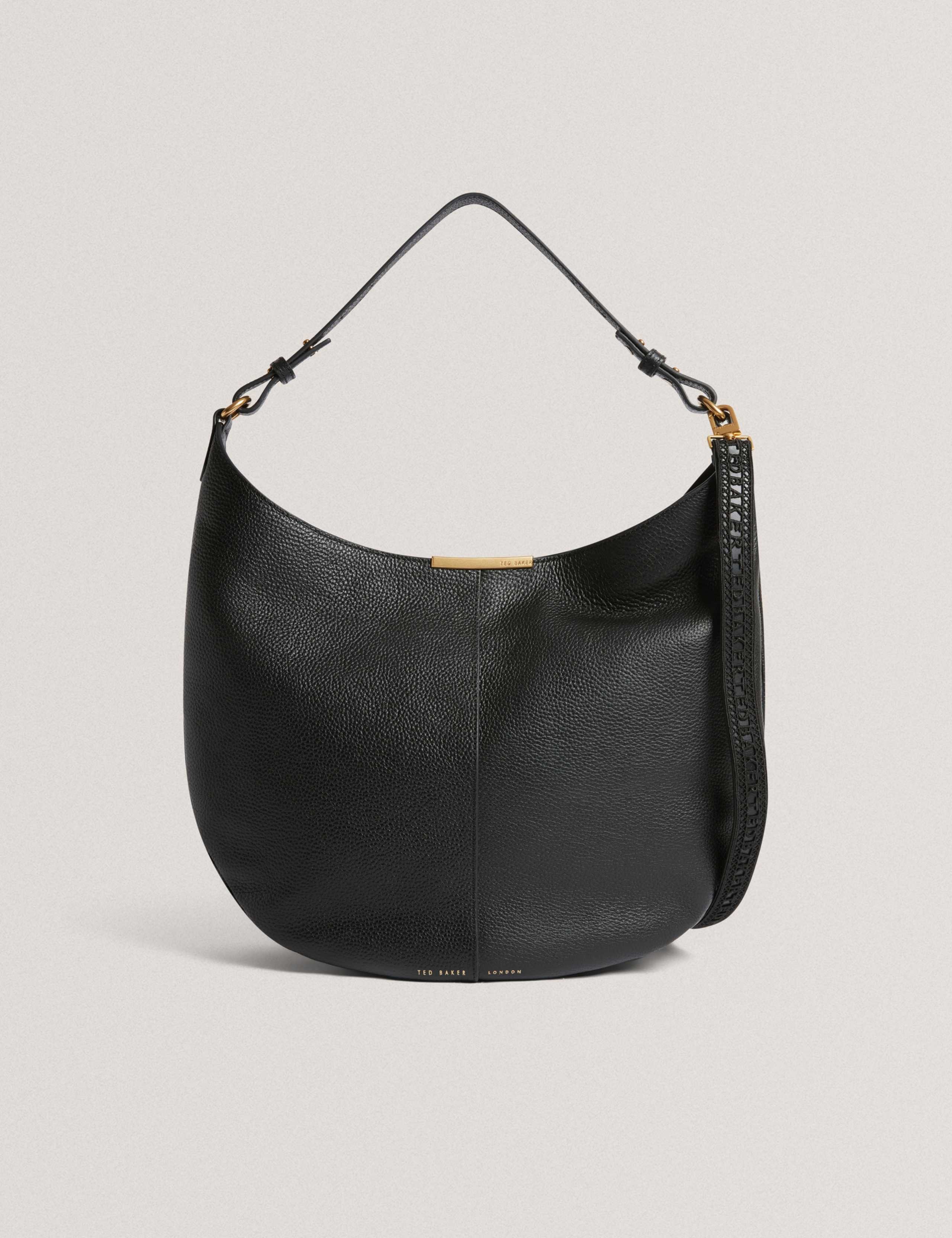 Ted Baker Leder Hobo Tasche mit Stangendetail, importiert aus Großbritannien