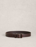 White Stuff leather belt with square buckle, imported from the UK