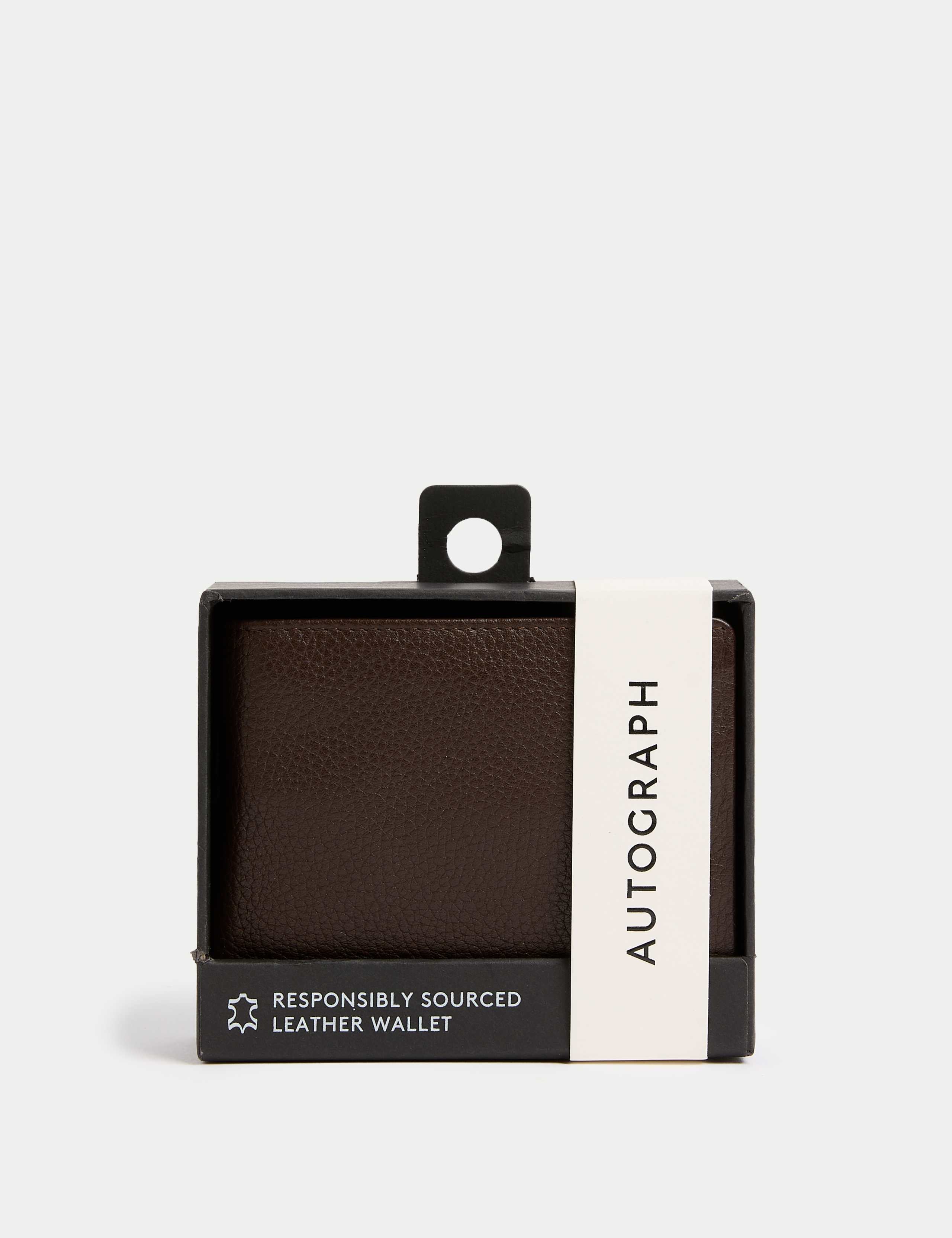 Autograph leather bi-fold wallet, imported from the UK
