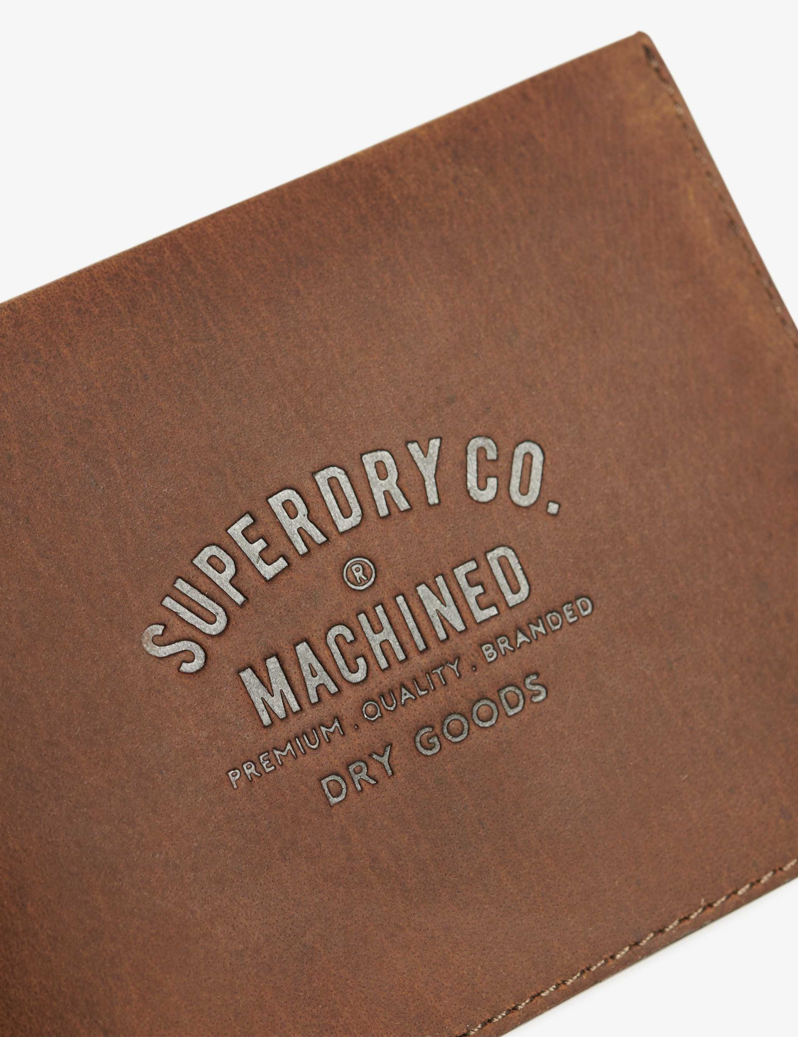 Superdry leather bi-fold wallet, imported from the UK