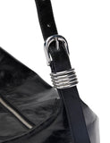 Whistles leather shoulder bag with buckle detail, UK version