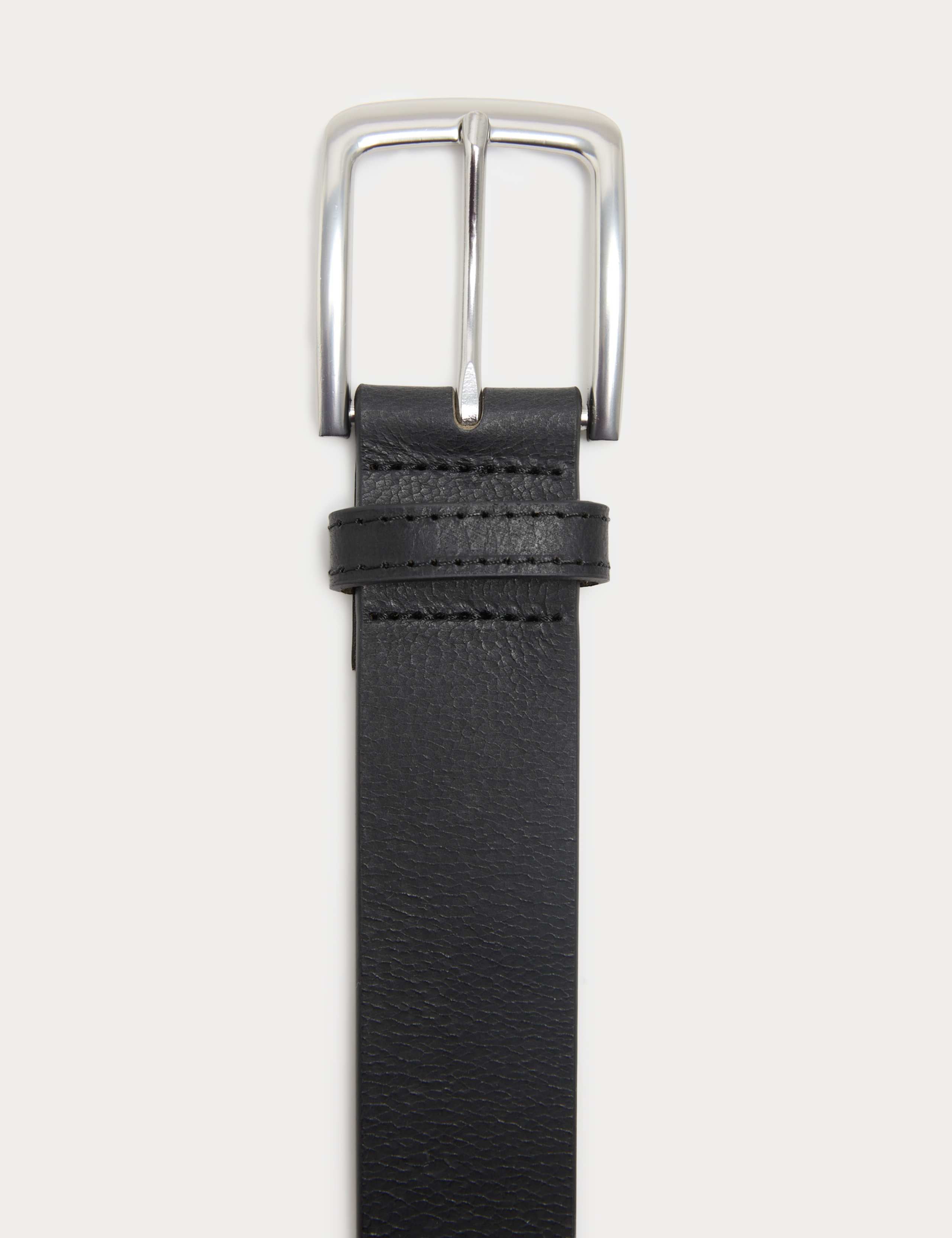M&S leather casual belt with metal buckle, UK version