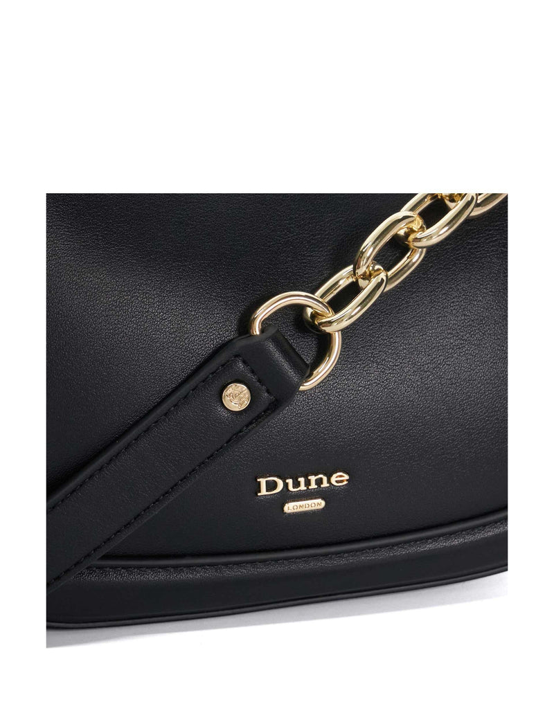 Dune London leather chain strap shoulder bag, imported from the UK