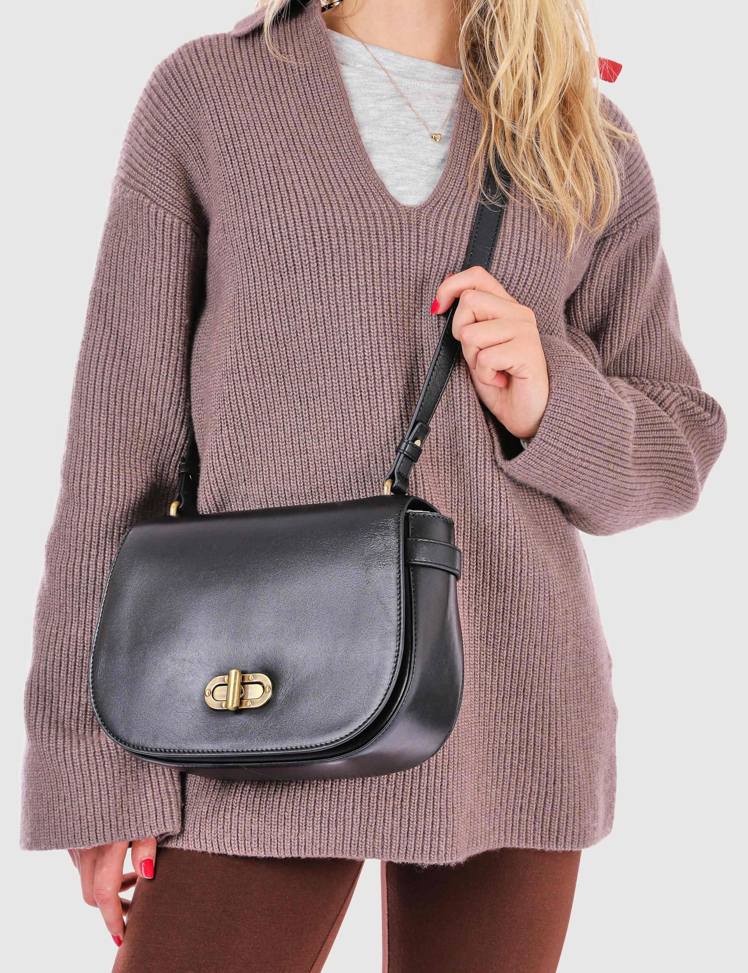 Jones Bootmaker leather croc effect cross body bag, imported from the UK