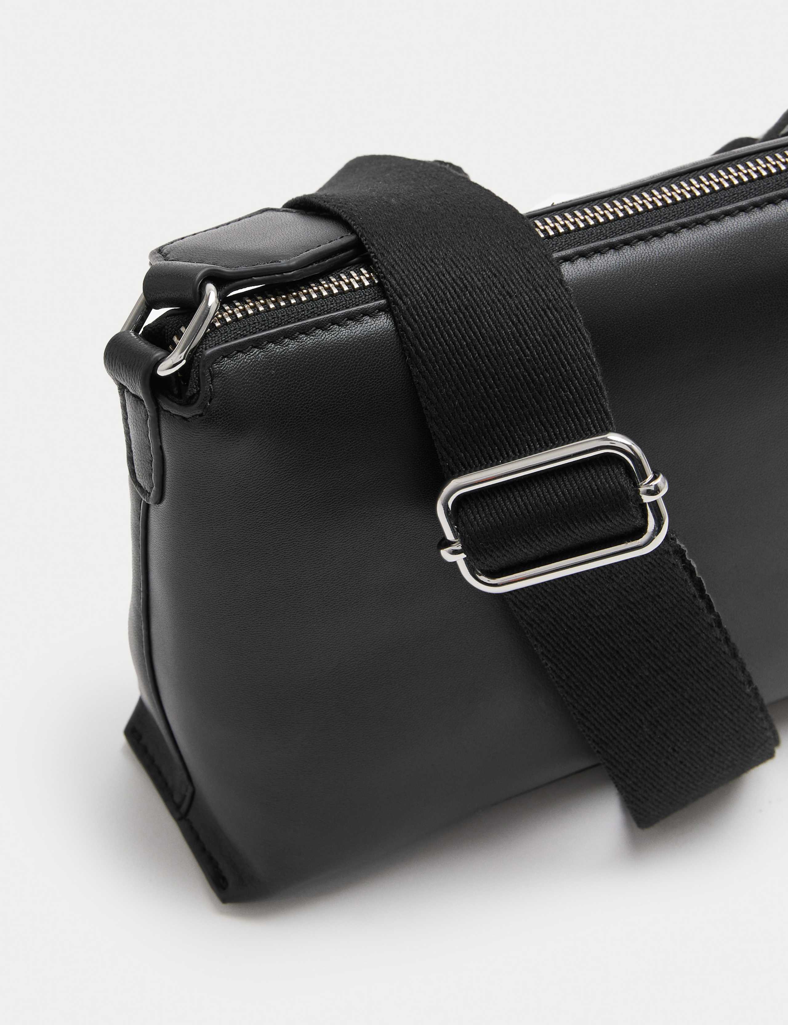 Autograph leather cross body bag with zip, imported from the UK