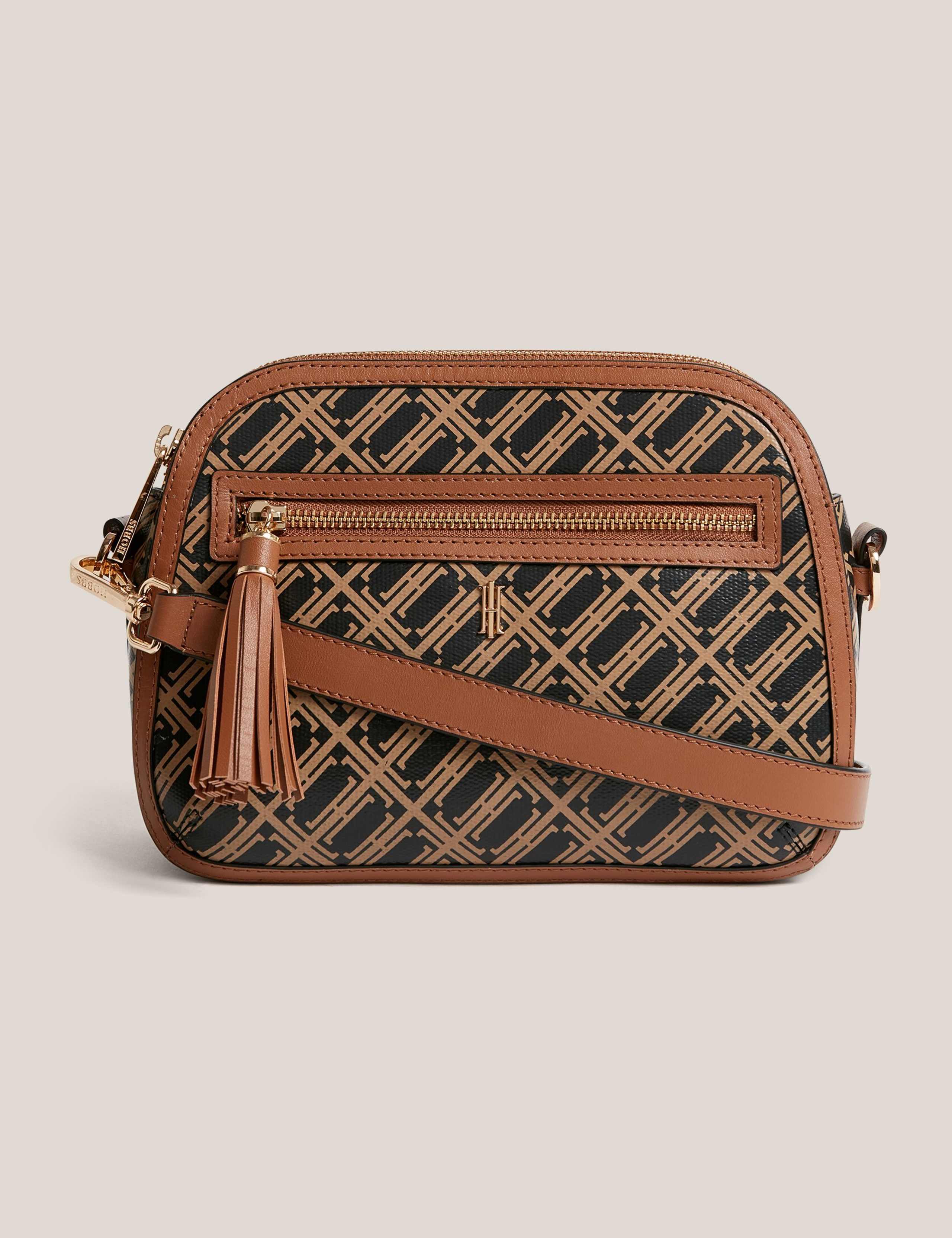 Hobbs leather cross body bag compact, imported from the UK