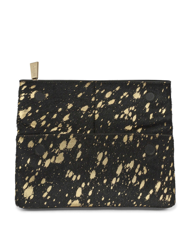 Jones Bootmaker clutch bag metallic print leather - British product