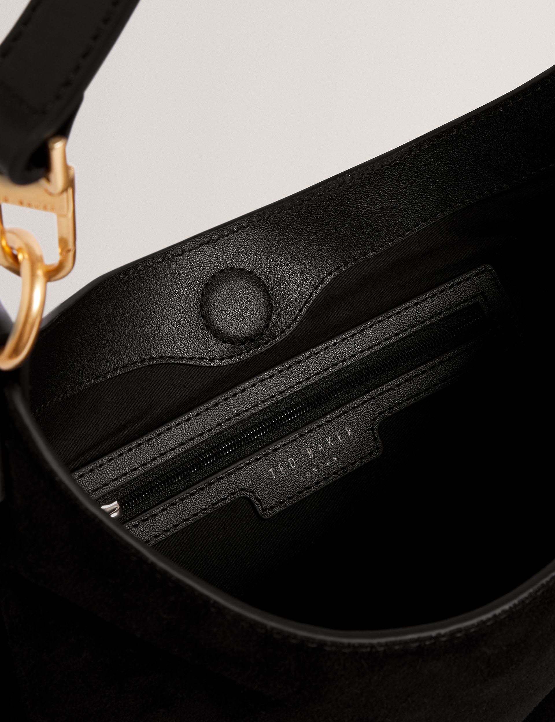 Ted Baker leather shoulder clutch bag, imported from the UK