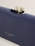 Ted Baker large leather purse with rose clasp - British product