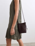 Jaeger leather lattice cross body bag (British brand)