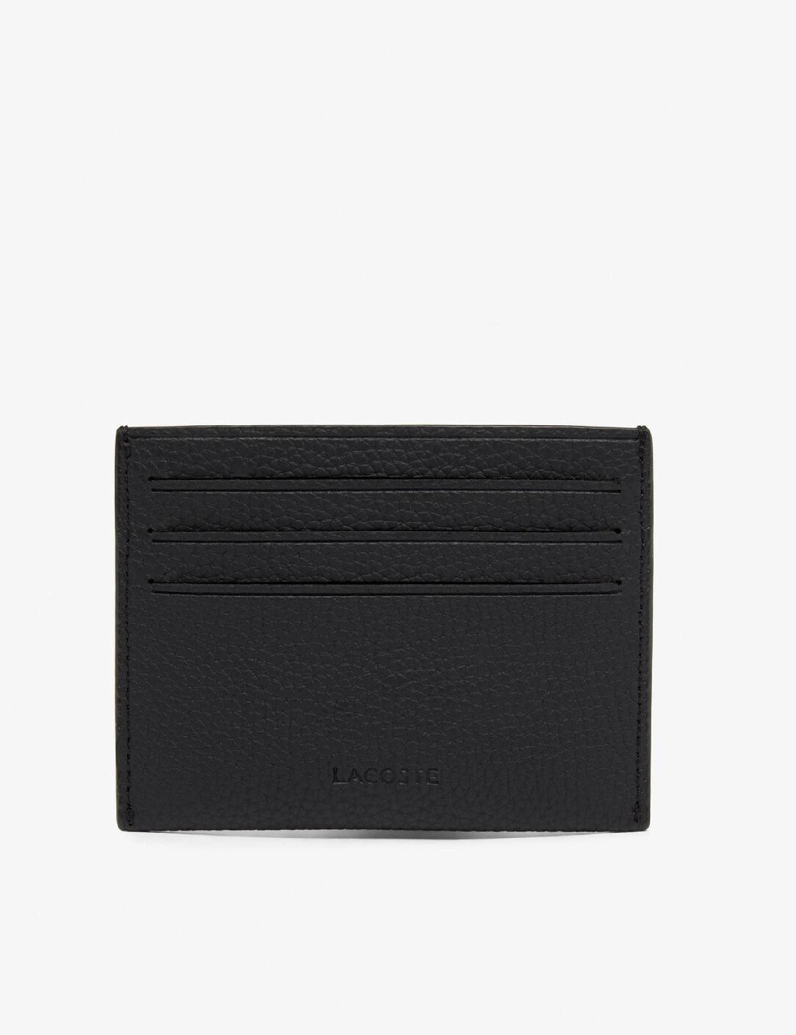 Lacoste faux leather cardholder with multiple card slots (British brand)