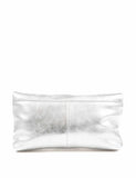 Jones Bootmaker leather metallic foldover clutch bag (British brand)
